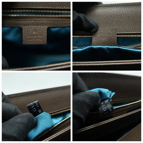 GUCCI Ophidia Chain Brown Canvas Shoulder Bag 1126-040125 - Picture 11 of 12